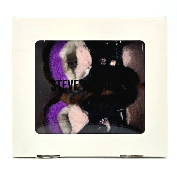 Steve Madden Girl's Tara Slipper Colorful Pair With a Leopard Print With Star - Picture 12 of 13